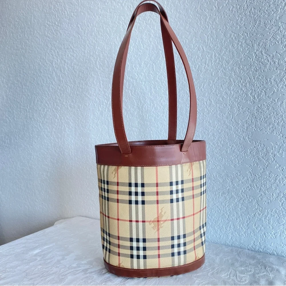 Burberry check tote